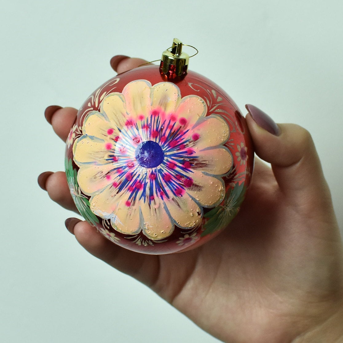 Hand Painted Christmas Balls Christmas ballsdesign Ukrainian | Etsy