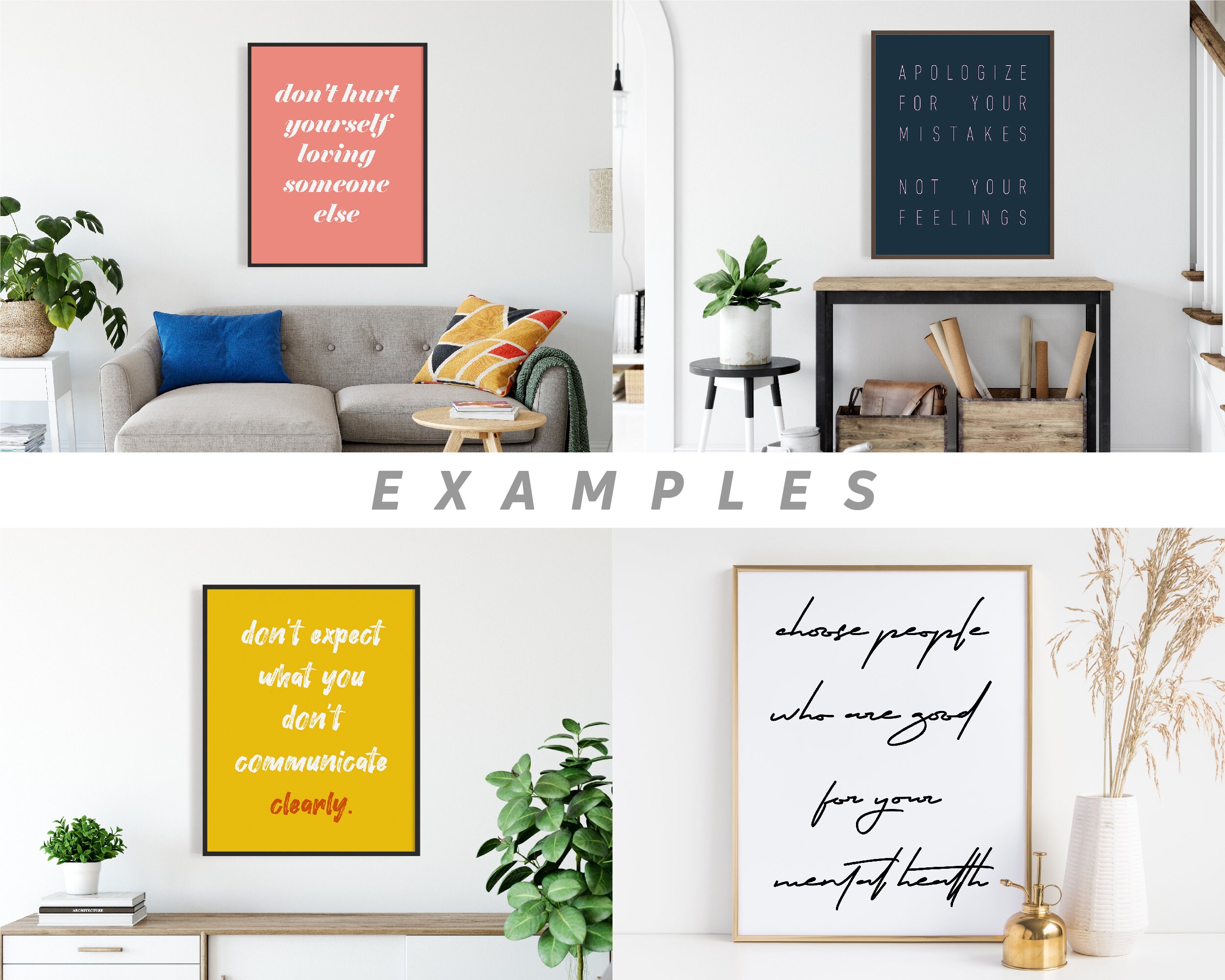 Printable Wall Art Custom Text Print Printable Quote Quote Etsy