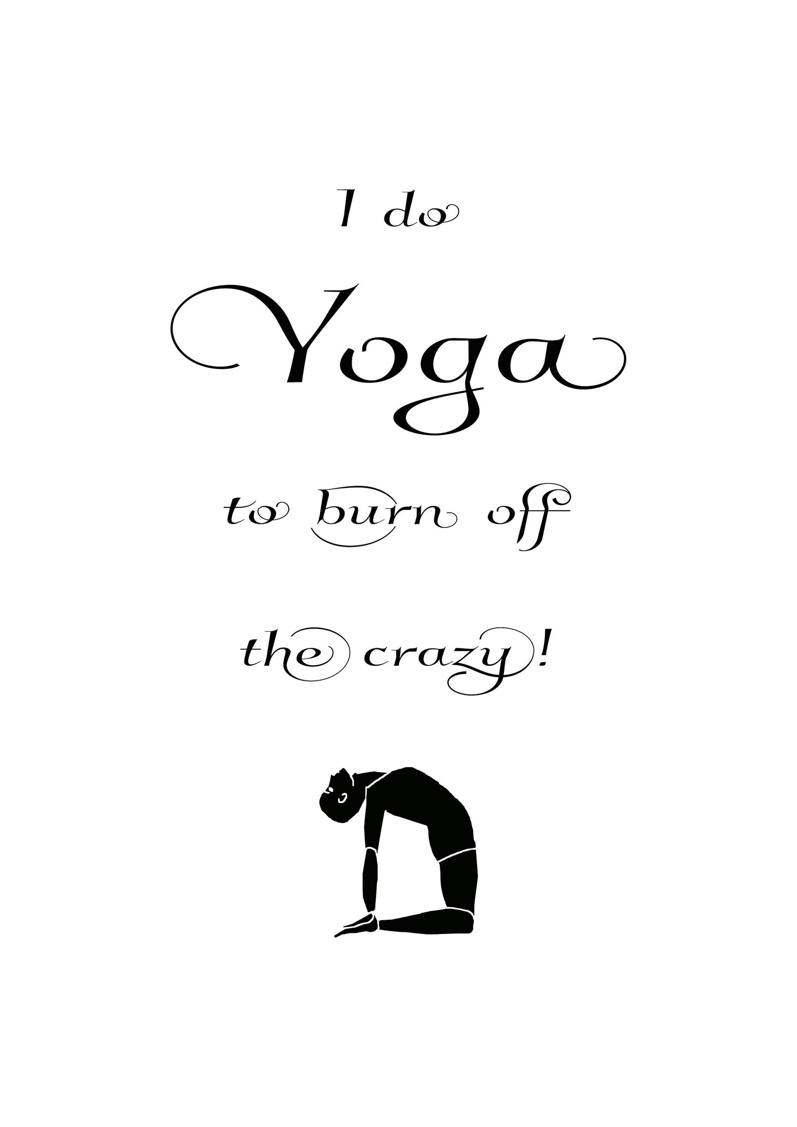 Yoga Inspirational / Funny Wall Print choice of 9 Bedroom Etsy UK