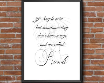 Personalised Friend Print - Choice of 9 | Best friend Gift | Friend Photo Gift | Bestie Print | Best Friend Definition | Friend Quote