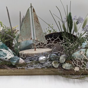 summer arrangement maritime snail starfish ship