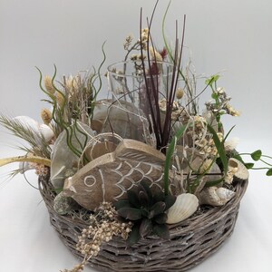Summer arrangement Maritim Lantern shell snail fish natural