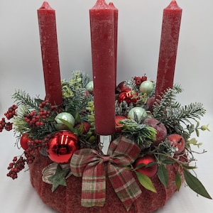 Schleifen adventskranz