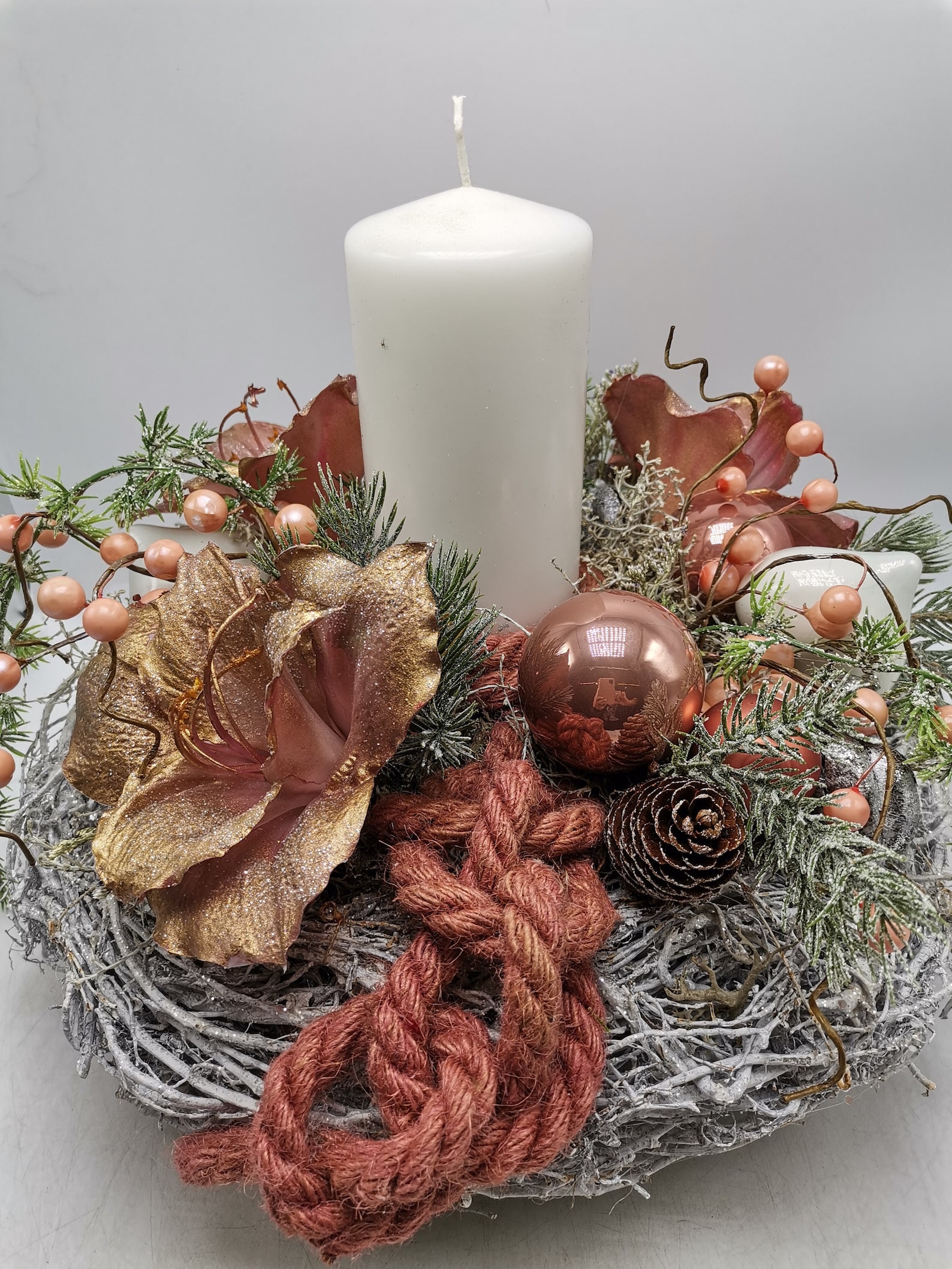 Christmas Candle Wreath 