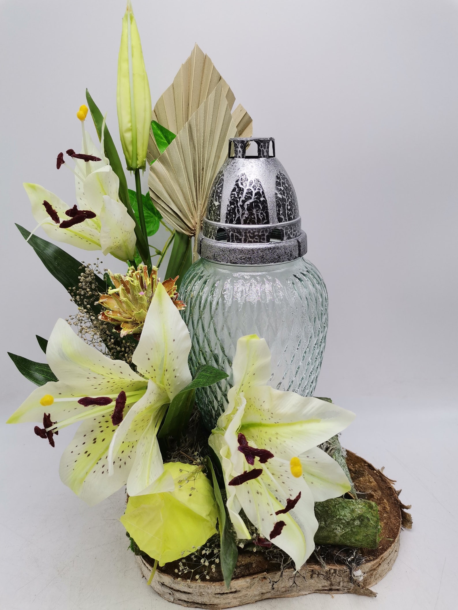 Funeral Set Grave Piece Grave Ornament Artificial Flower Set Etsy