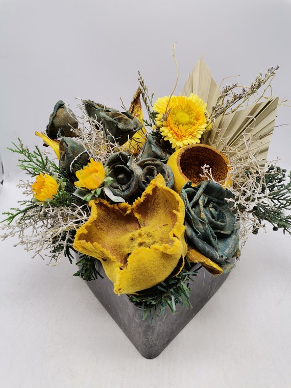 Funeral set Grave piece Grave ornament Artificial flower set Etsy