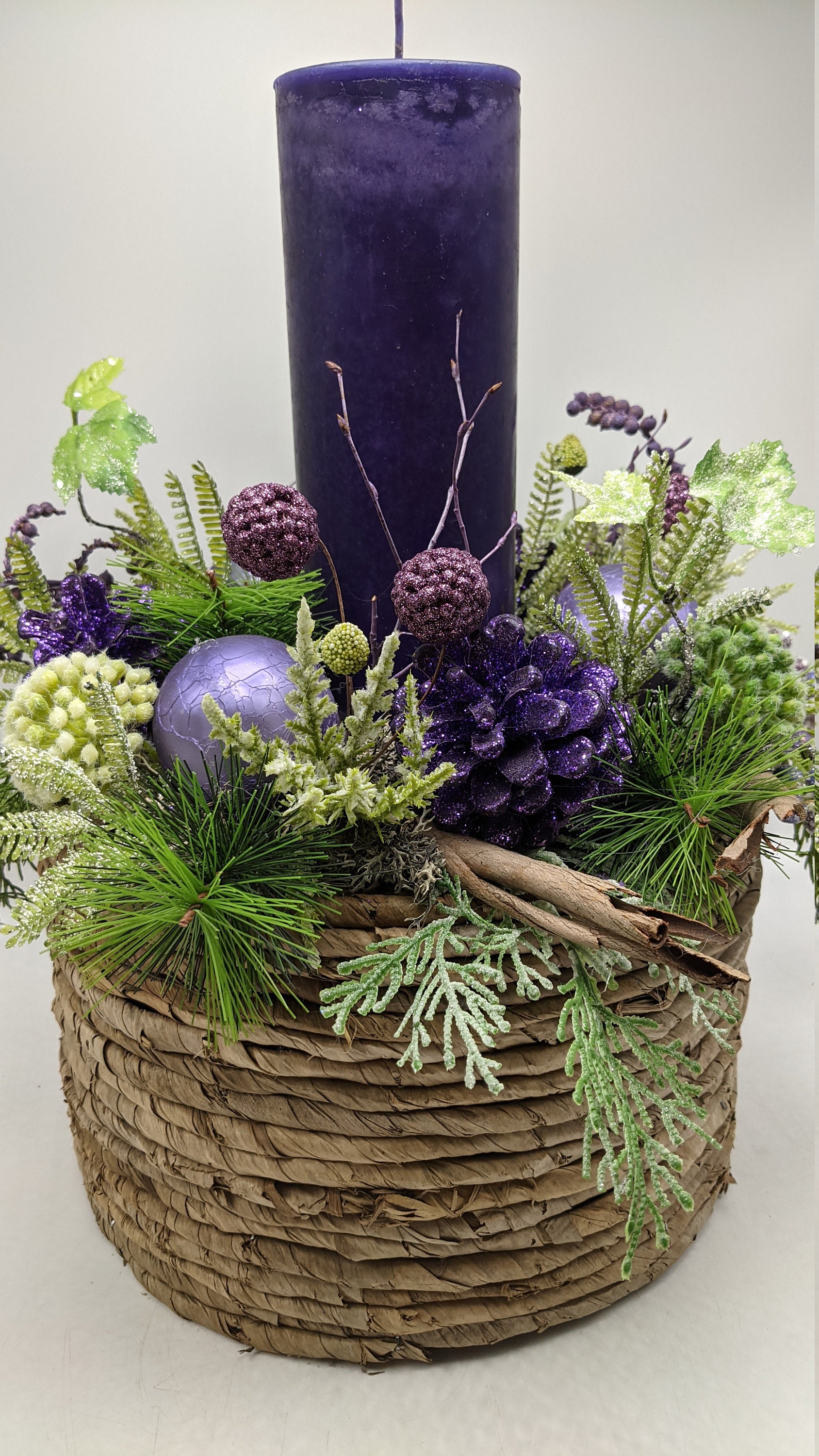 Advent Arrangement Advent Wreath Christmas Arrangement Table Etsy UK