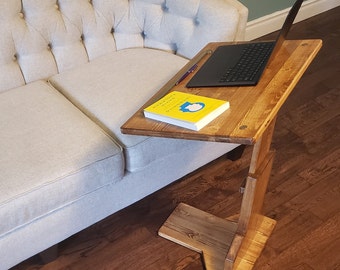 Solid wood Handmade multifunction Table, Tilting and Foldable with Height adjustment, laptop table