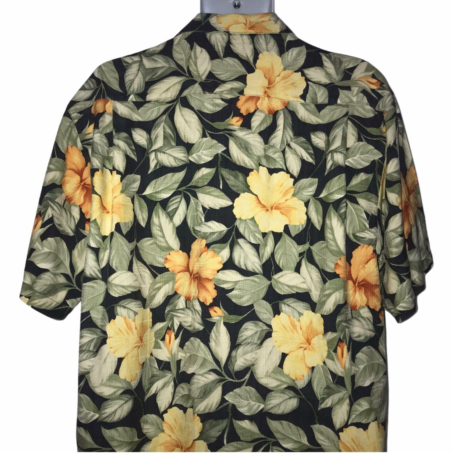 Tommy Bahama Vintage 100 Pure Silk Floral Hawaiian Shirt Etsy