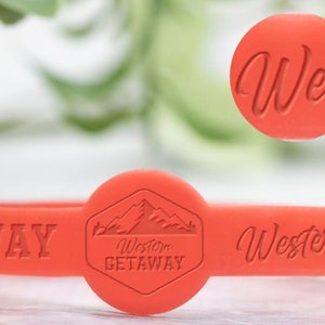 Custom Figured Debossed Silicone Wristbands | Personalized Wristbands | Event Wristbands | Personalized Figured Silicone Bracelets