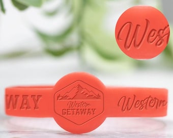 Custom Figured Debossed Silicone Wristbands | Personalized Wristbands | Event Wristbands | Personalized Figured Silicone Bracelets