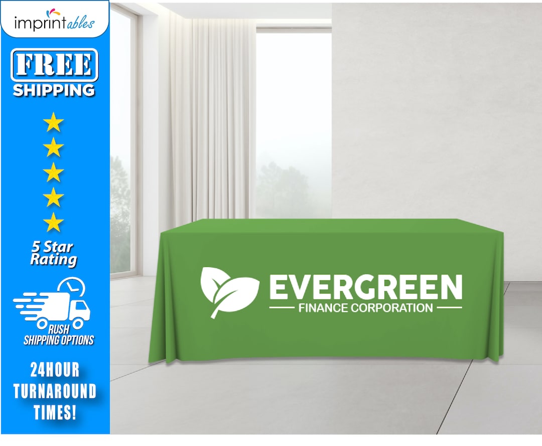Custom Table Covers Standard Full Color Table Covers Custom Logo