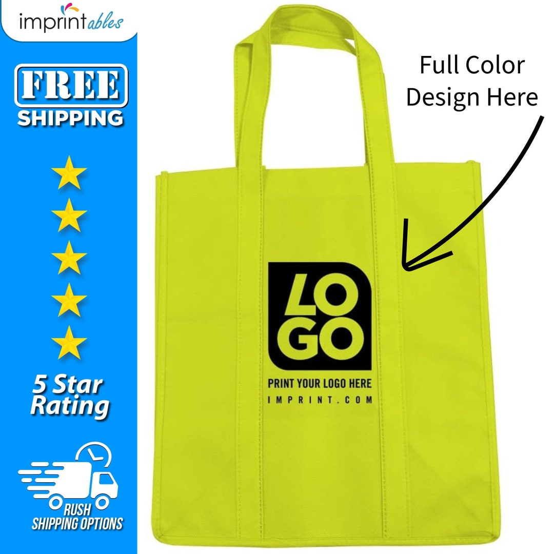 Full Color Small Grocery Tote Bags, Logo Bag, Promotional Tote Bag ...