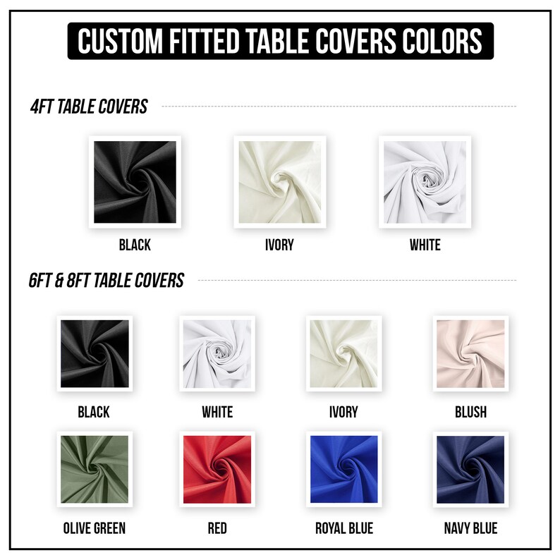 Custom Fitted Table Cover Full Color Custom Table Covers - Etsy