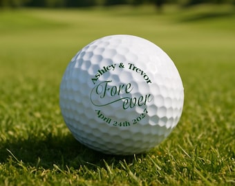 Pelotas de golf personalizadas para bodas: regalos de golf personalizados para bodas, eventos corporativos, torneos y el Día del Padre / Pelotas de golf de marca (GB5)