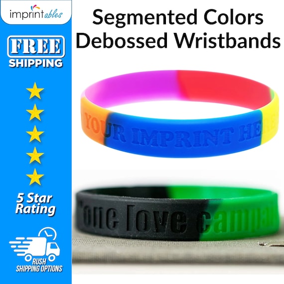 Debossed wristband online