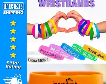 Custom Printed Wristbands | Personalized Wristbands | Event Wristbands | Custom Printed Silicone Bracelets