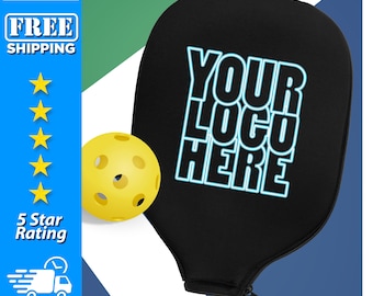 Custom Pickleball Paddle Cover – Personalized Logo Design, Protective Sleeve