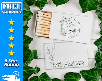 Custom Wedding Matches, Personalized Matchboxes, Wedding Matchbooks | Custom Wedding Favors, Custom Matches - MB31