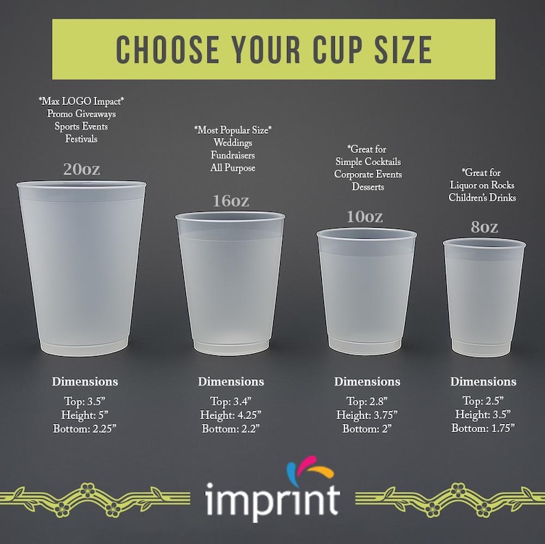 Wedding Frosted Stadium Cups – Personalized Frosted Cups for Weddings ...