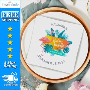 Custom Full Color Napkins | Custom Logo Napkins | Custom Photo Napkins | Full Color Cocktail Napkins