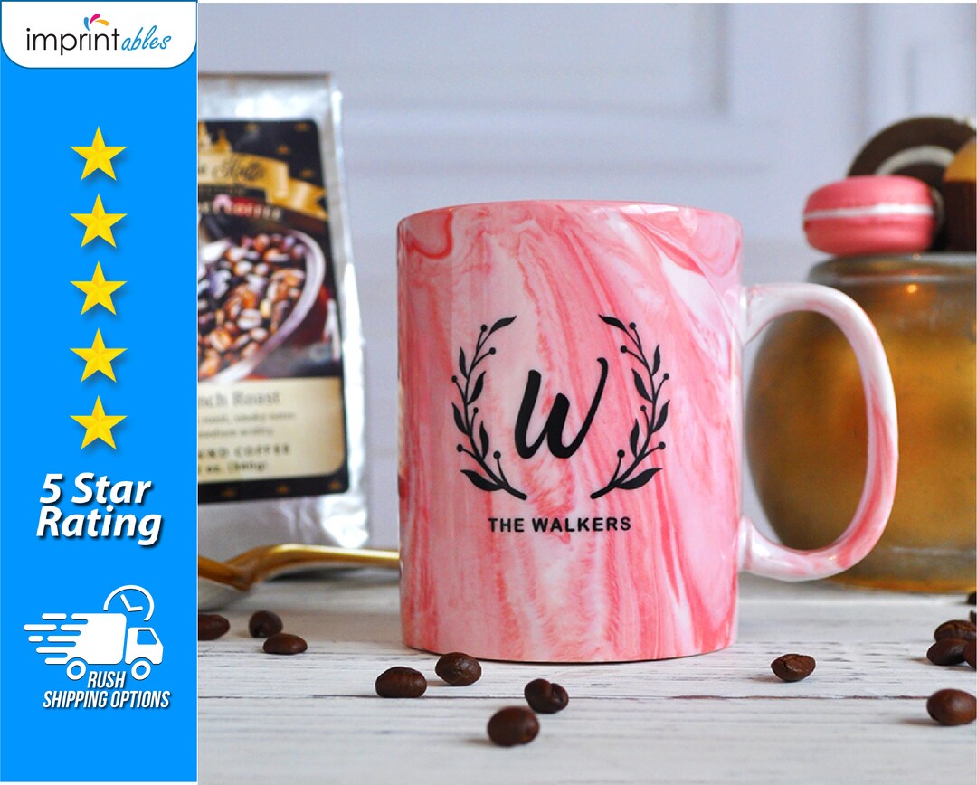 Personalized Marble Mugs Custom Coffee Mugs 11oz Custom Mug Etsy