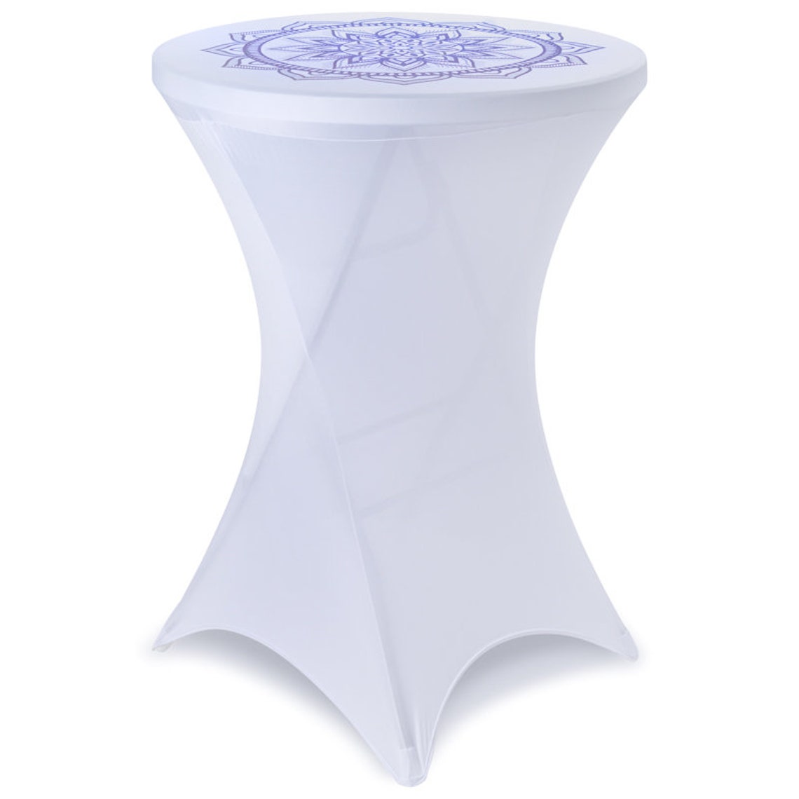Custom Cocktail Table Cover | Round Event Table Covers | Custom Logo ...