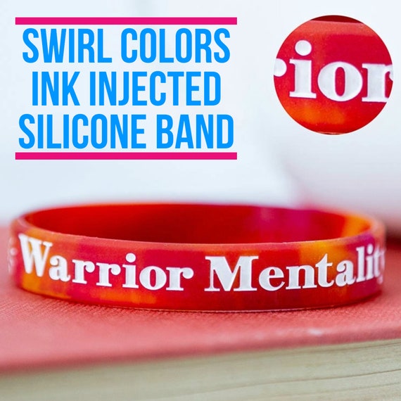 Debossed Silicone Wristbands - Your design debossed or infilled