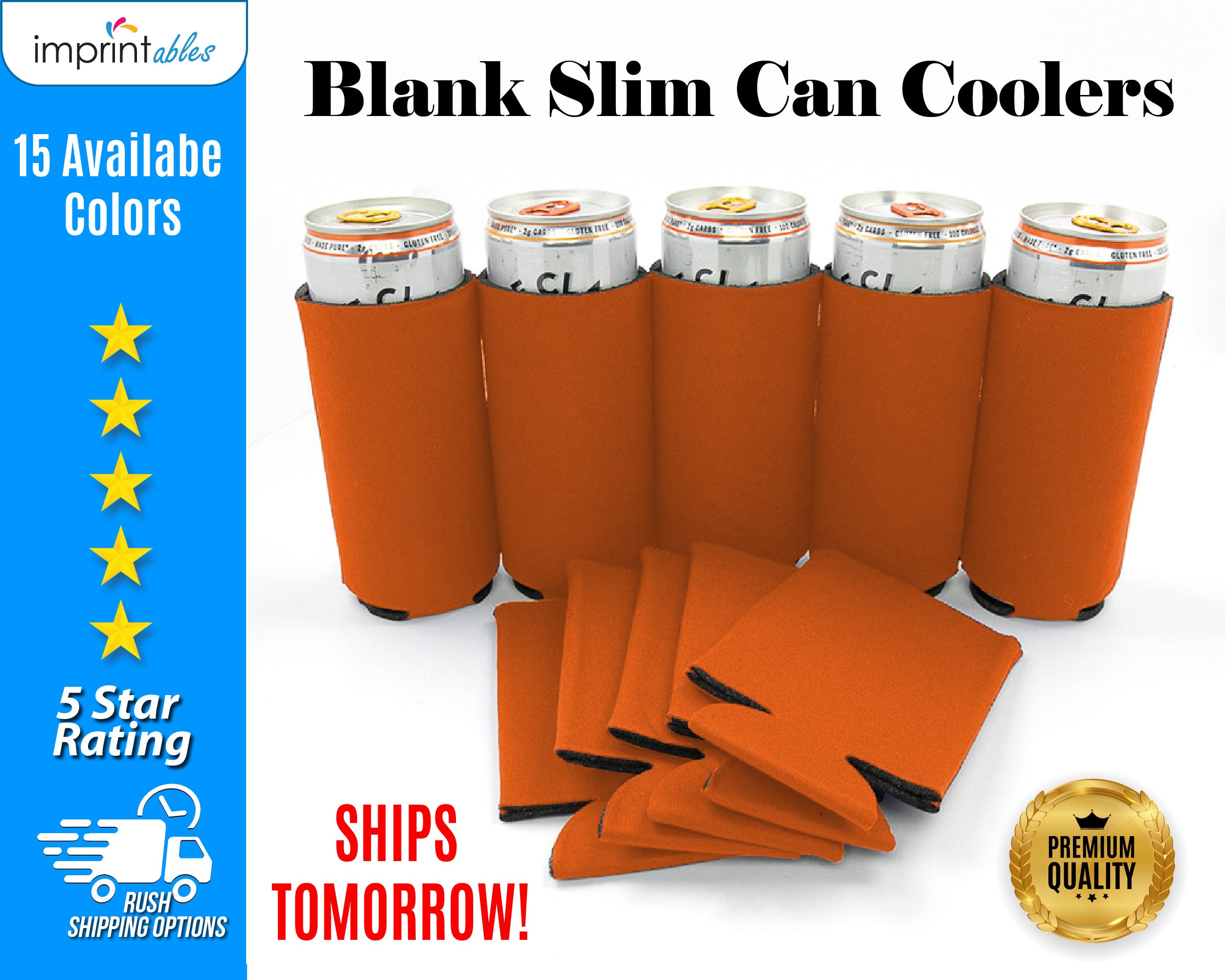 Blank Slim Can Coolers Great for Screen Printing Heat Etsy