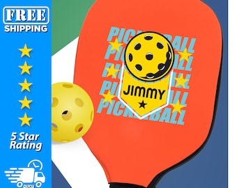 Custom Pickleball Paddle Covers - Personalized Pickle Ball Paddles, Custom Designed Pickleball Gear, Pickle Paddle Sleeves - PBPC3