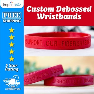 Custom Wristbands Personalized Rubber Bracelet Silicone Wristbands