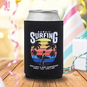 Full Color Personalized Can Coolers | Custom Printed Beverage Coolers | Personalized Drink Coolers | Party Favors | Customized Cooler