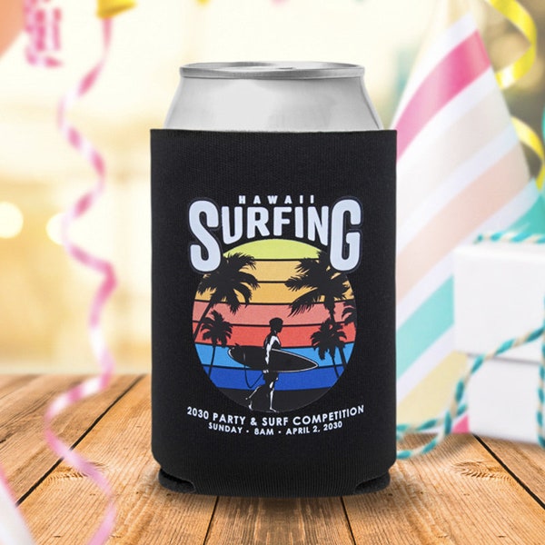 Full Color Personalized Can Coolers | Custom Printed Beverage Coolers | Personalized Drink Coolers | Party Favors | Customized Cooler