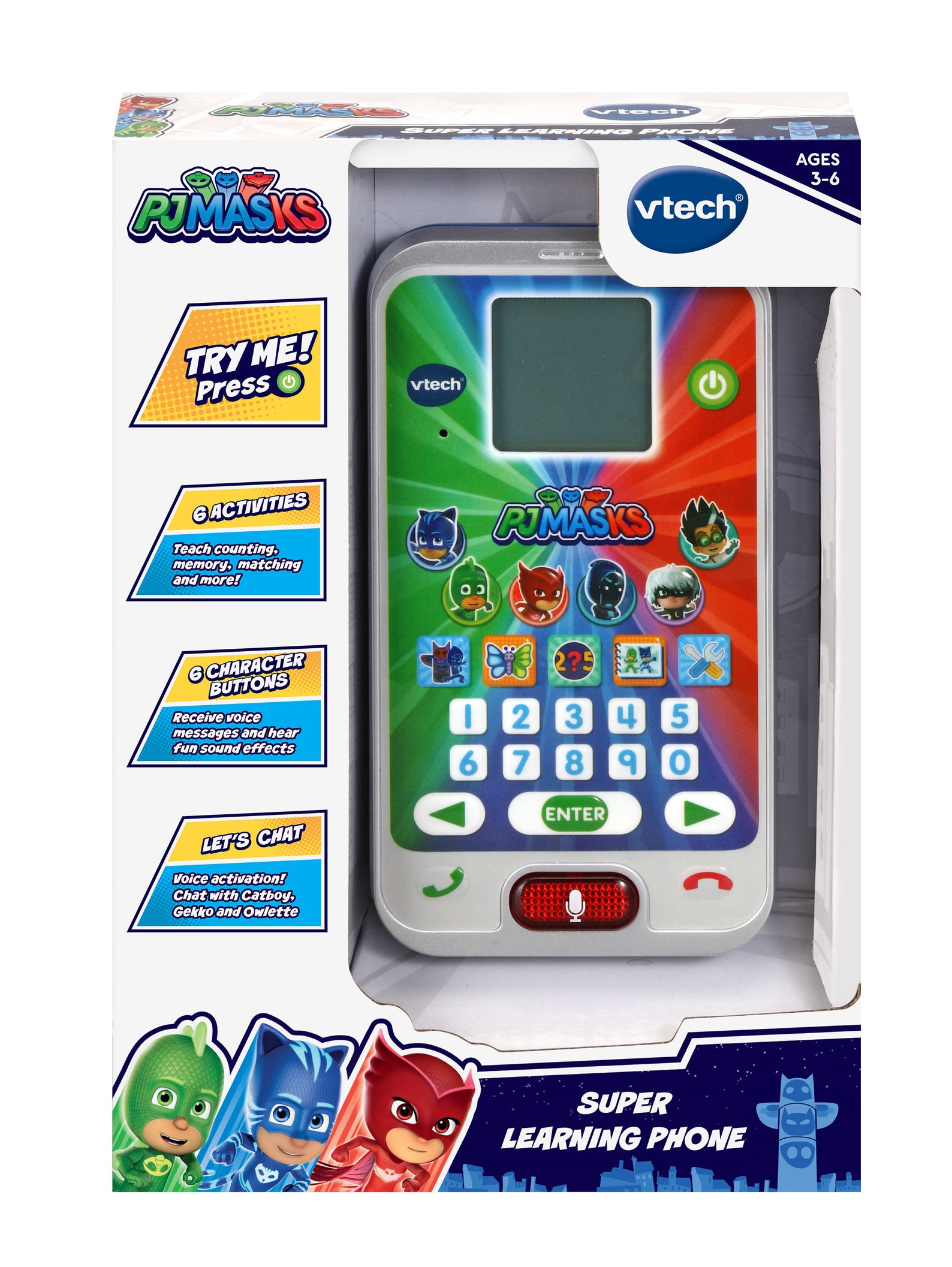 VTech PJ Masks Super Learning PhonePretend Play Toy Phone For Etsy
