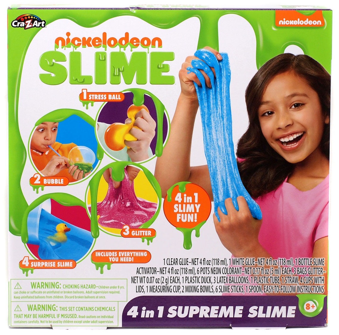 CraZArt Nickelodeon Slime Kit 4in1 Supreme Slime Etsy