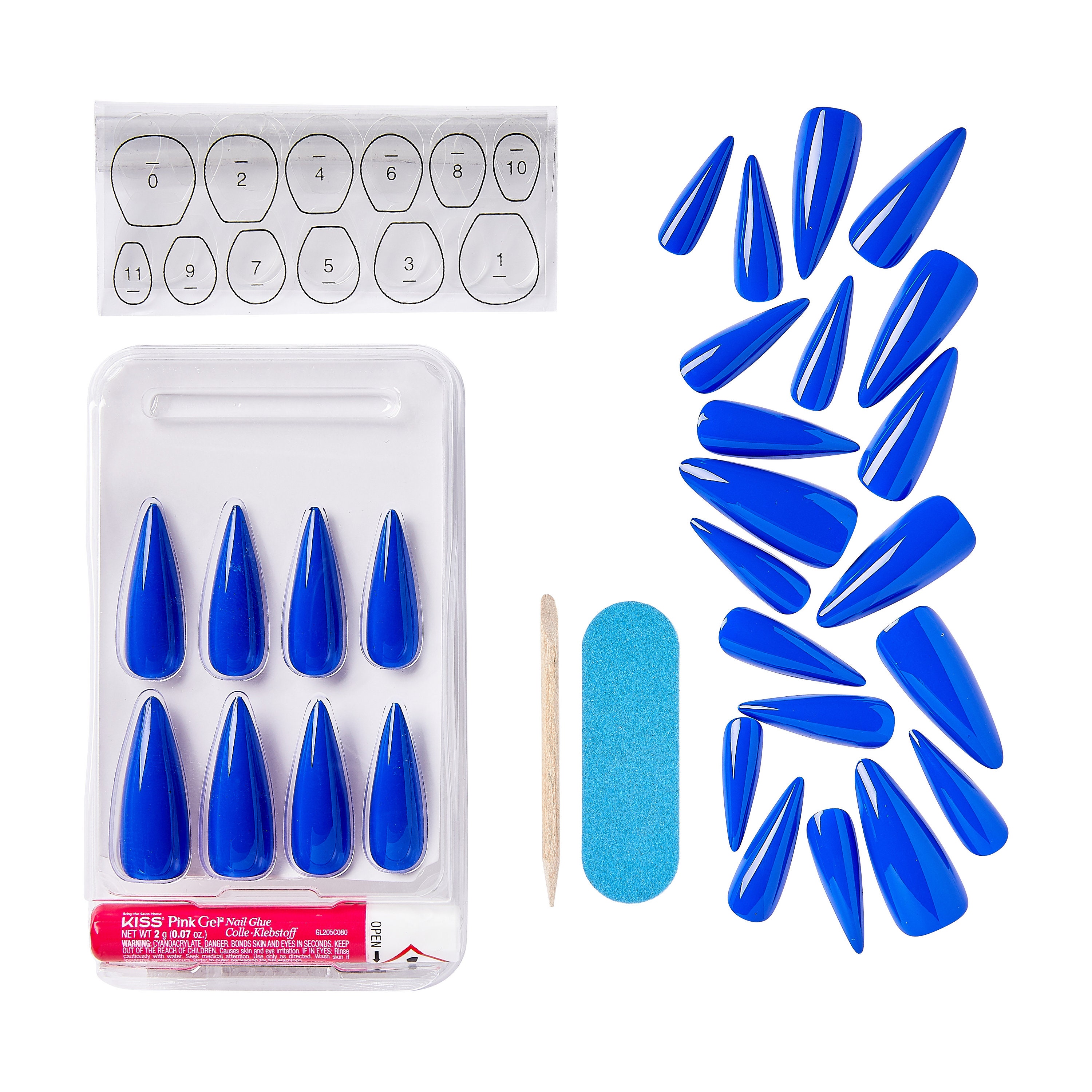 KISS Gel Fantasy Sculpted Nails XL Nails Bougie Etsy