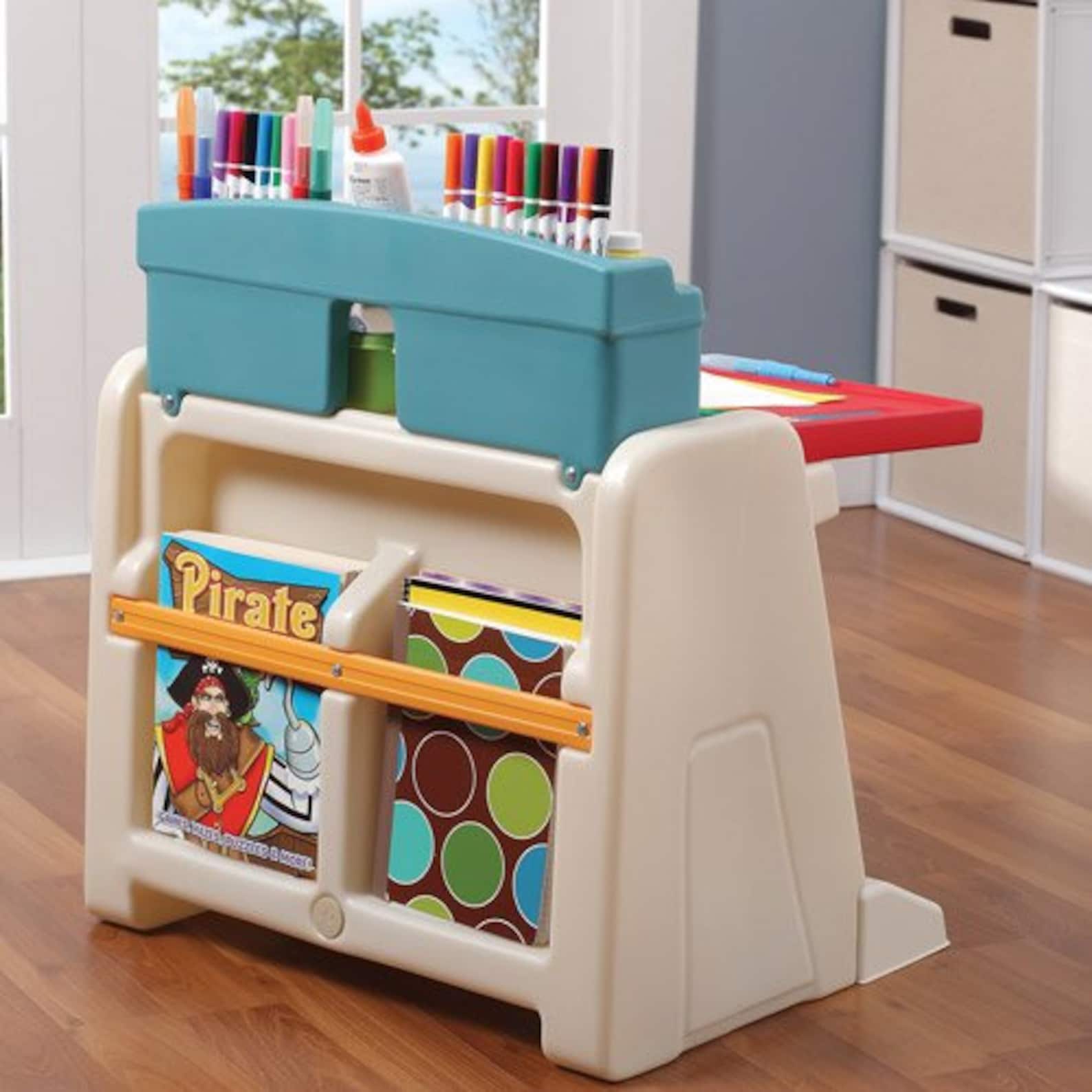 Step2 Flip & Doodle Easel Desk with Stool and Plenty of Etsy