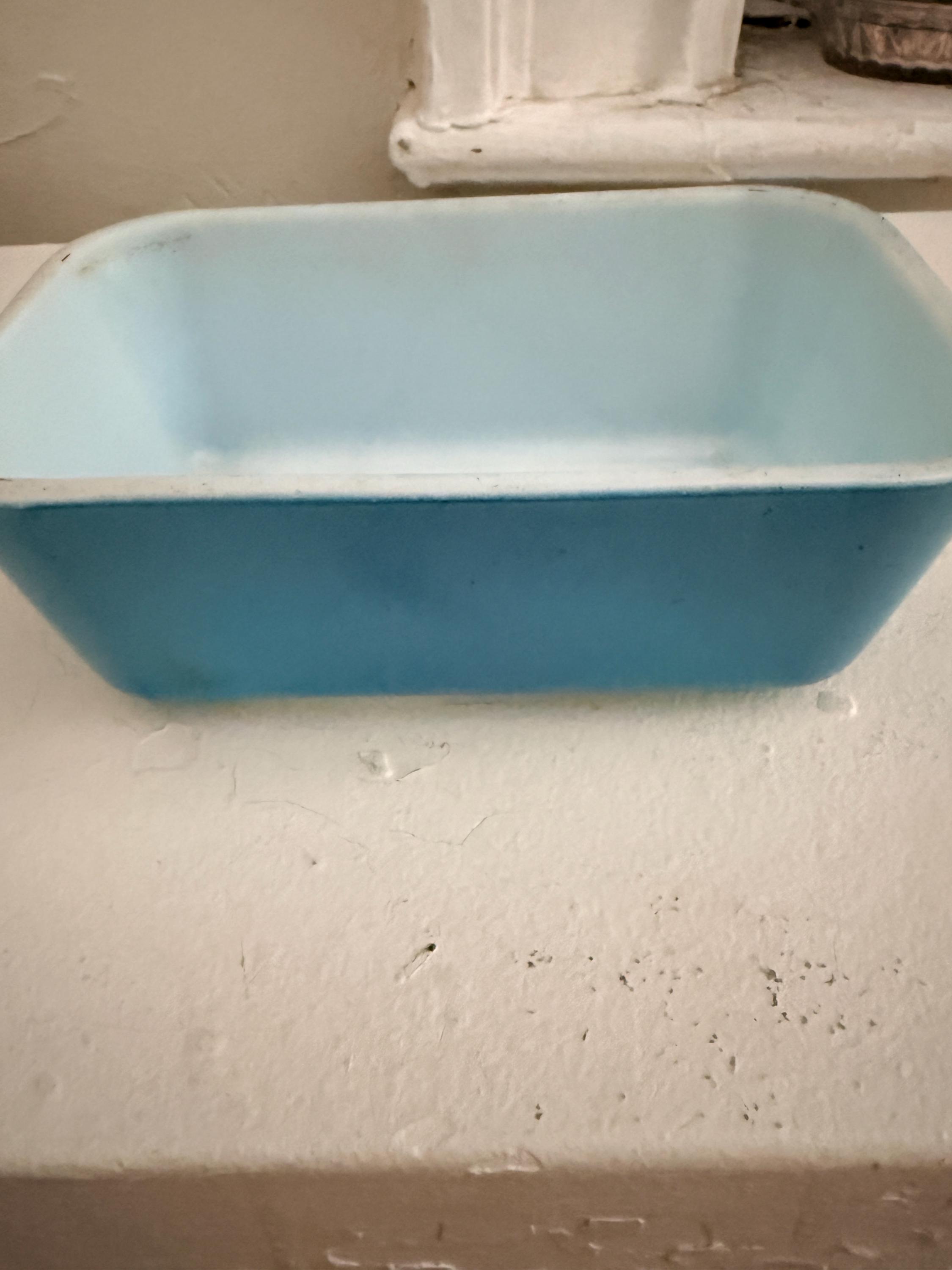 Old Pyrex ターコイズ　ミルクグラス　冷蔵庫ディッシュ Pyrex Storage Milk Glass - Etsy