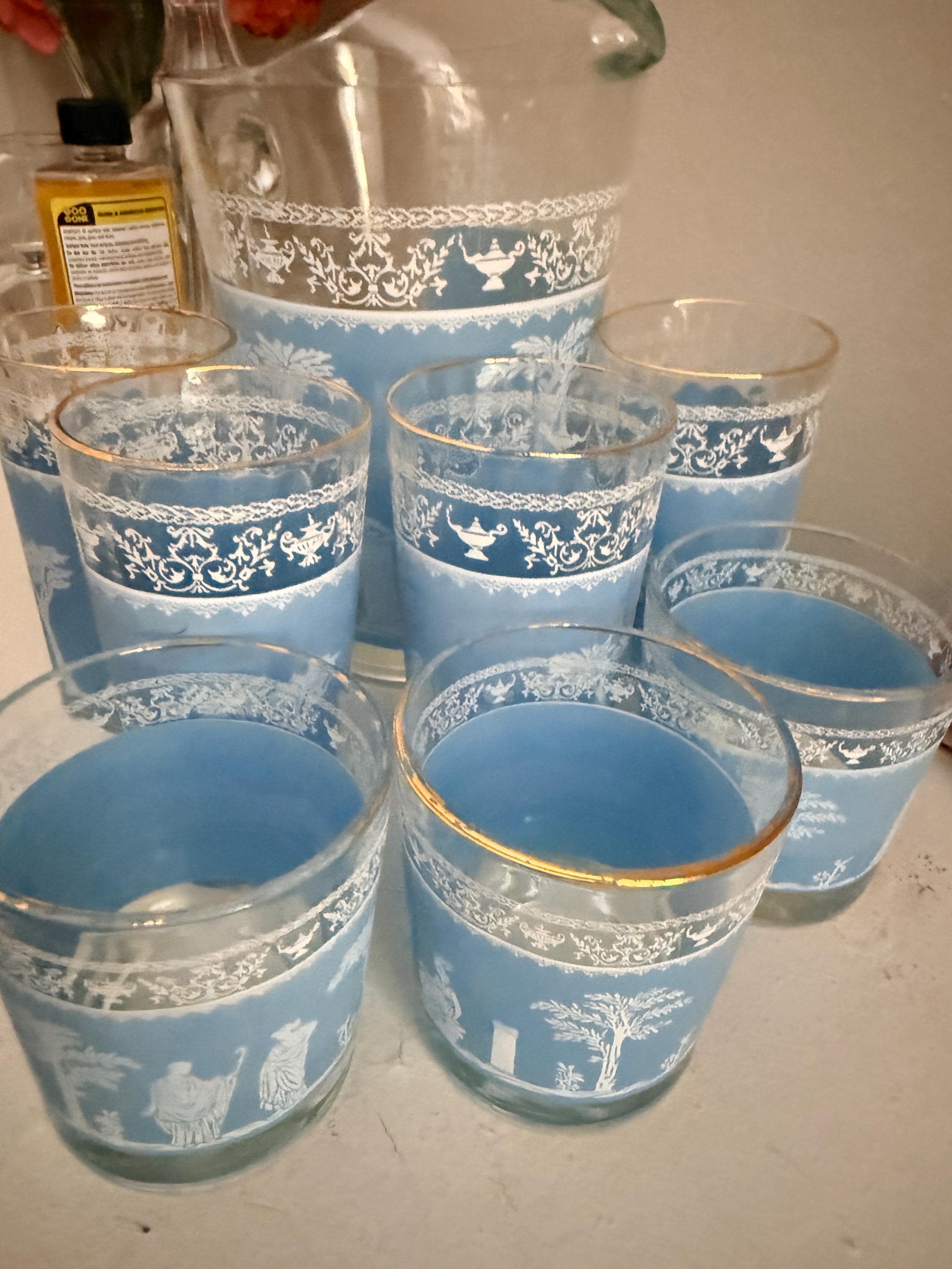 Jeanette Hellenic Glassware - Etsy