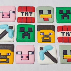 Edible Mining Icing Toppers (12)