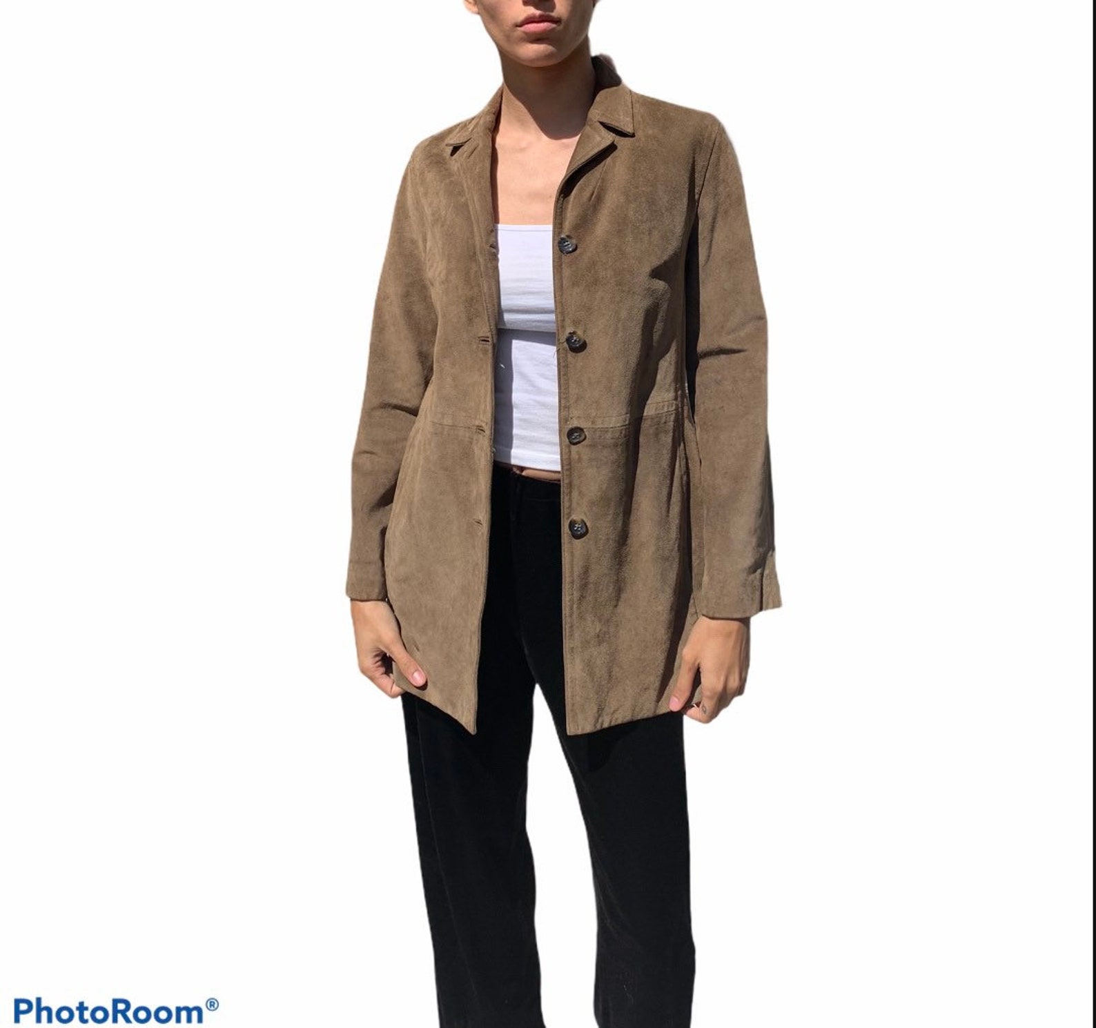 Banana republic brown suede jacket Etsy