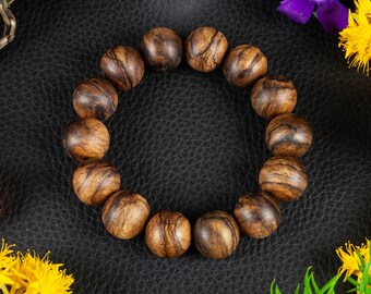 Bracelet agarwood oud sauvage Tarakan 16mm 27g