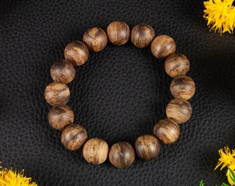 Bracelet agarwood oud sauvage Kalimantan 14mm 20,5g