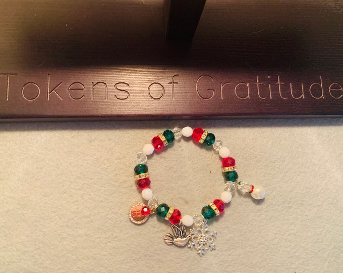 Christmas/ Holiday Bracelet with charms