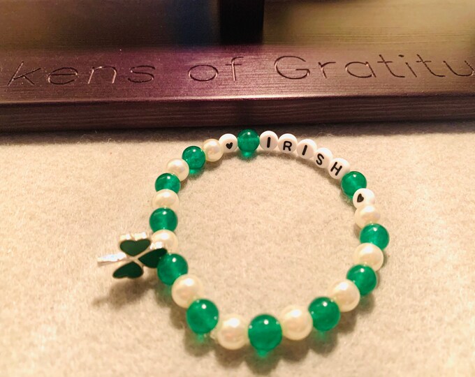 St Patrick’s Beaded Bracelet