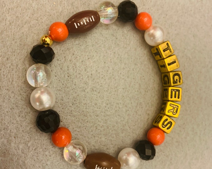 Springfield Tigers Beaded Bracelet (football)