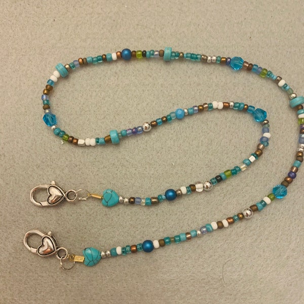 Beaded Mask Lanyard Etsy