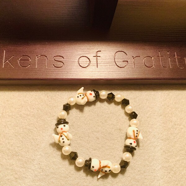 Snowman Bracelet Etsy