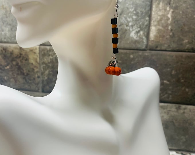 Halloween/ fall pumpkin earrings