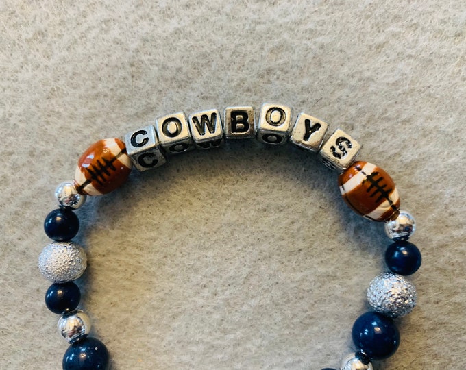 Cowboys beaded bracelet